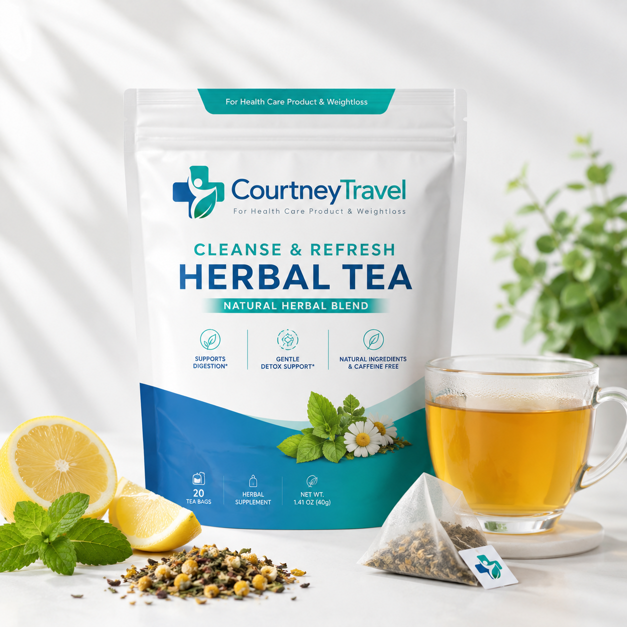 CourtneyTravel Cleanse & Refresh Herbal Tea