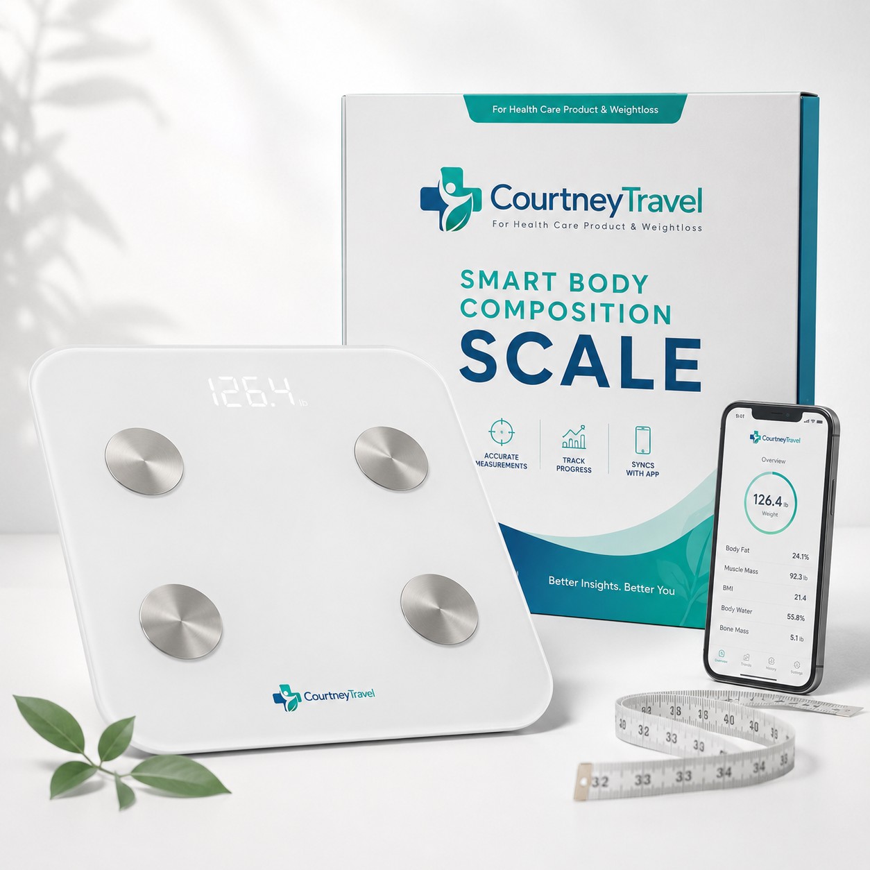 CourtneyTravel Smart Body Composition Scale